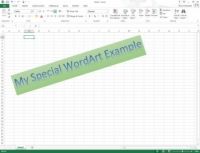 Cómo agregar wordart en Excel 2013