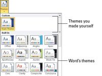 Cómo aplicar un tema documento en Word 2010