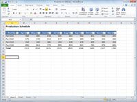 Cómo aplicar un estilo de tabla a una tabla de Excel 2010