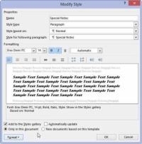 Cómo asignar una tecla de acceso directo a su estilo modificado en Word 2013