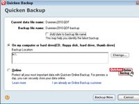 Cómo realizar una copia de seguridad de sus archivos Quicken 2010