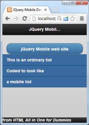 ���� - ¿Cómo construir una página móvil jQuery básica para HTML5 y CSS3 programación