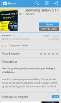 Cómo comprar libros de la tienda de Google Play en su galaxia de Samsung