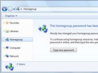 Cómo cambiar una contraseña de grupo en el hogar en Windows 7