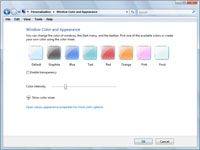 ¿Cómo cambiar el esquema de color en Windows Vista