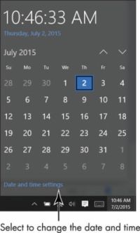 Cómo cambiar la fecha o la hora en las ventanas de escritorio 10