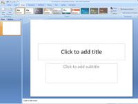 ¿Cómo elegir un diseño para su presentación en powerpoint 2007