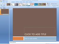 ¿Cómo elegir un diseño para su presentación en powerpoint 2007