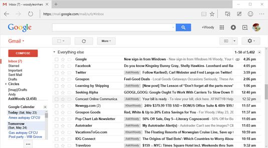 Gmail utiliza como su programa de correo electrónico.