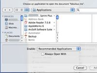 ¿Cómo elegir la aplicación que debe poner en marcha un archivo en Mac OS X Snow Leopard