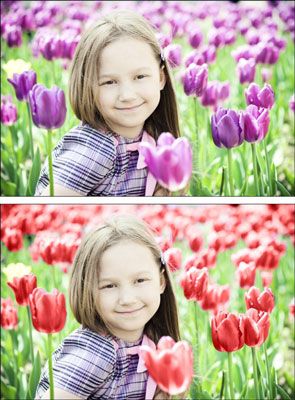 Cómo colorear las imágenes con la herramienta de sustitución de color en Photoshop CS6