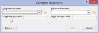 Cómo comparar dos versiones de un documento en Word 2013