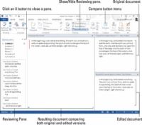 Cómo comparar dos versiones de un documento en Word 2013