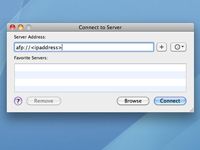 Cómo conectarse a un recurso compartido en Mac OS X Snow Leopard