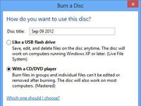 Cómo copiar archivos en CD o DVD con Windows 8