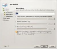 Cómo crear un buzón de red en Exchange Server 2010