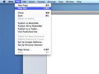 ���� - Cómo crear un nuevo sitio iweb en Mac OS X Snow Leopard