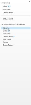 Cómo crear una nueva carpeta de correo en Outlook 2013