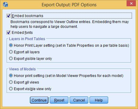Las opciones para el & # 173 productores de un archivo PDF.