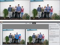 ¿Cómo crear una foto de grupo Photomerge en Photoshop Elements 11