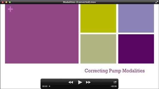 Ver una versión de QuickTime en una presentación de PowerPoint en QuickTime Player.