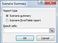 Cómo crear un informe de resumen escenario en Excel 2010