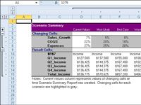 Cómo crear un informe de resumen escenario en Excel 2010