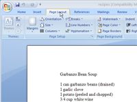 ¿Cómo crear una sección en Word 2007