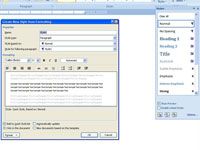 Cómo crear un estilo basado en texto con formato en Word 2007