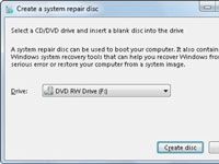 Cómo crear un disco de reparación del sistema en Windows 7