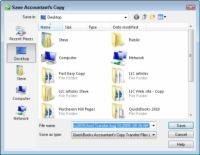 Cómo crear un contador's copy of your quickbooks 2010 data file