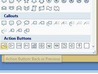 Cómo crear un botón de acción en la diapositiva de PowerPoint 2007