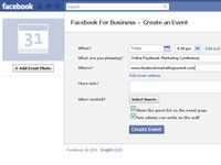 Cómo crear e invitar a la gente a su negocio's facebook event