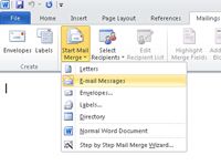 Cómo crear y enviar una palabra 2,010 combinación de correspondencia por correo electrónico
