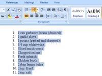 Cómo crear listas con viñetas de forma automática en Word 2007