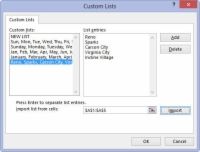 Cómo crear listas personalizadas autocompletar en Excel 2013