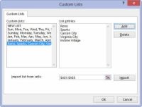 Cómo crear listas personalizadas autocompletar en Excel 2013