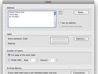 ���� - Cómo crear etiquetas en Word 2008 para Mac