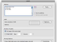 Cómo crear etiquetas en Word 2008 para Mac