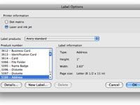 Cómo crear etiquetas en Word 2008 para Mac