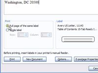 Cómo crear etiquetas con la combinación de correspondencia en Word 2007