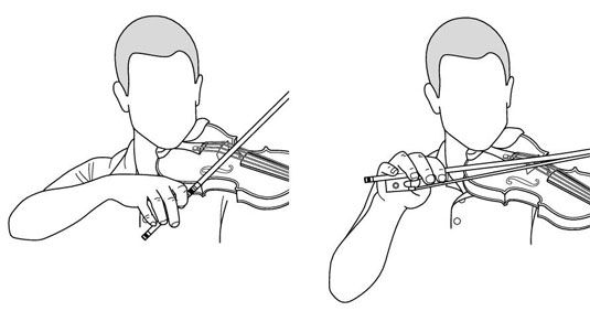 Cómo cruzar cuerdas en el violín