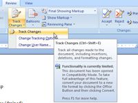 Cómo personalizar los cambios marcados vistas en Word 2007