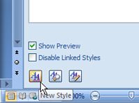 Cómo designar el estilo a seguir en el documento de Word 2007