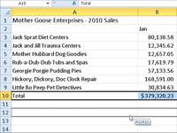 Cómo arrastrar y colocar datos en Excel 2010
