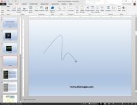 Cómo dibujar una línea curva o forma en PowerPoint 2013