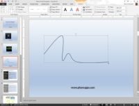 Cómo dibujar una línea curva o forma en PowerPoint 2013