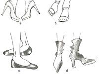 Cómo dibujar los pies y los zapatos en las figuras de la moda