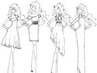Cómo dibujar magníficos vestidos de moda