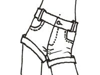 Cómo dibujar puños elegantes y dobladillos de los pantalones de moda
